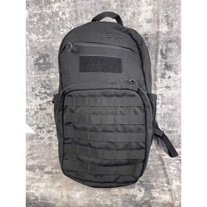 SOG Mission 26L Tactical Backpack Black Molle Webbing Hydration Ready Daypack